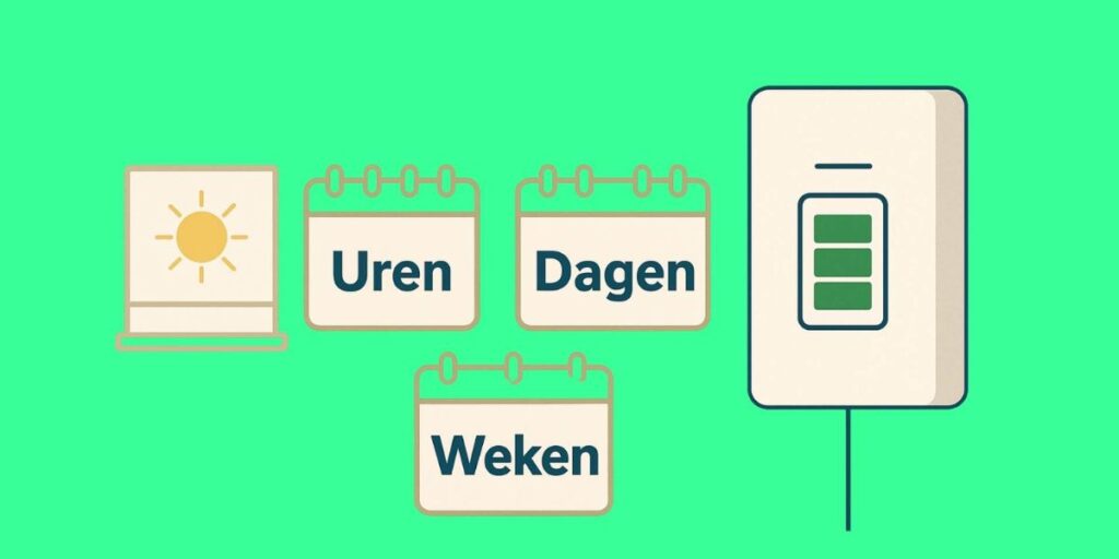 Hoe lang slaat een thuisbatterij stroom op Bolk Energy Solutions 1
